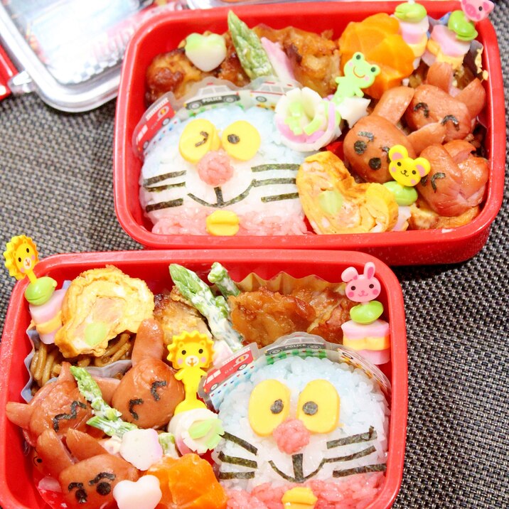 キャラ弁 ドラえもん 兄弟二人分量ですドラ2頭 レシピ 作り方 By ラムちゃん1224 楽天レシピ キャラ弁 ドラえもん 兄弟二人分量ですドラ2頭 レシピ 作り方 By ラムちゃん1224 楽天レシピ